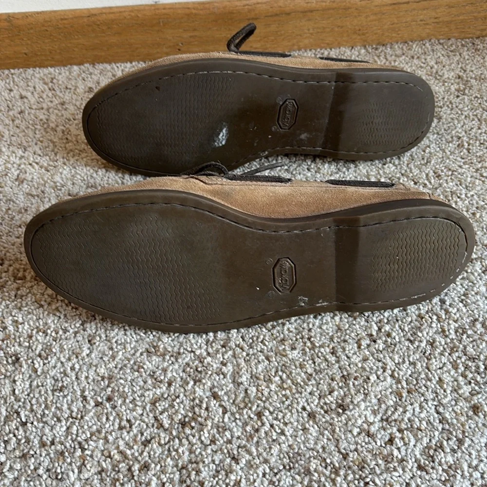 Brunello Cucinelli Men’s Brown Suede Moc Toe Boat Shoes Made in Italy US 9.5-10 - Picture 7 of 8